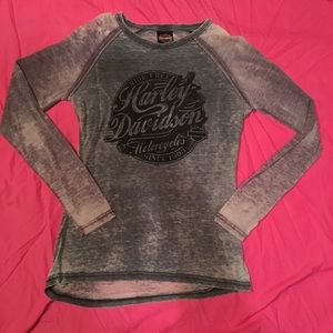 Harley Davidson Woman’s Burnout Long-sleeve Tshirt